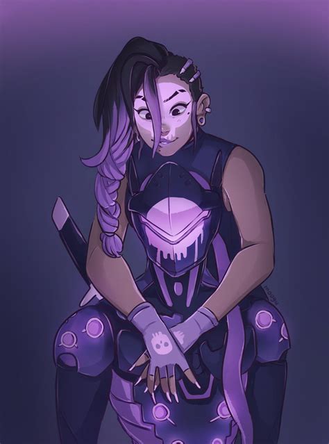 h a c k e d sombra and genji fanart by mooguart r overwatch