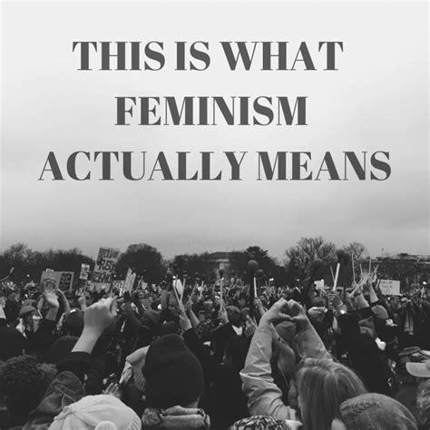 Feminism is the process by which women take credit for the innovations by mostly celibate men which made them want to enter the workforce more. Opinion: This Is What Feminism Actually Means - NA Eye