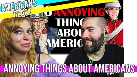 Americans React 😱 6 Annoying Things About Americans 😂 Youtube