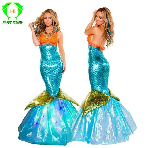 2019 Mermaid Women Dress Mermaid Costumes Valentines Day Dress