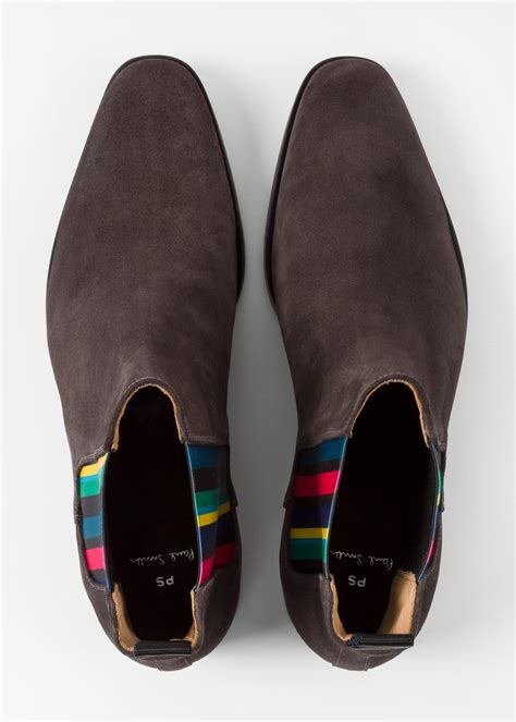 We offer a variety of different boot types, including chelsea boots, chukkas, and desert boots. Paul Smith Men's Dark Grey Suede 'gerald' Chelsea Boots in ...