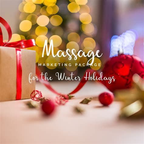 Massage Holiday Marketing Package Massage And Spa Success