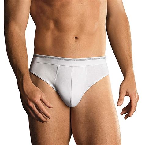 jockey mens modern classic 2 pack briefs black or white pouch front without fly