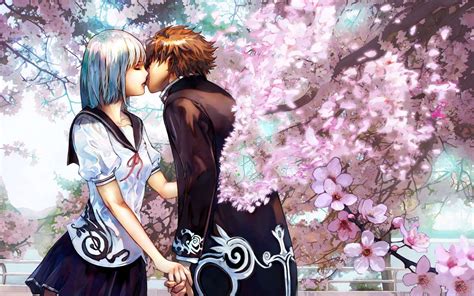 1280 x 800 jpeg 163 кб. Couple Anime Kiss Wallpapers - Wallpaper Cave