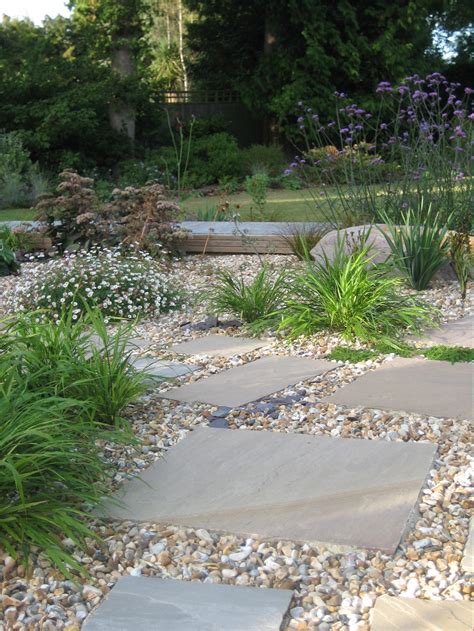 Download wooden sleeper stock photos. Informal paving & gravel | Garden pavers, Gravel garden ...