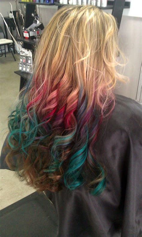 This Multi Colored Dip Dyed Look Called Rainbow Ombré