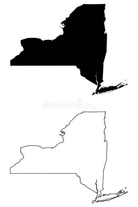 Stan Nowy Jork Mapa Nowego Jorku Stany Zjednoczone Ameryki Nowy Jork