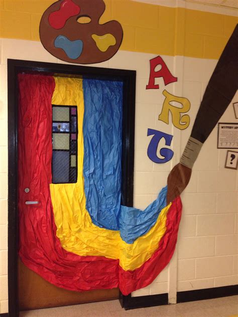 My 2014 Art Room Door Pinterest Inspired Classroom Decor Themes