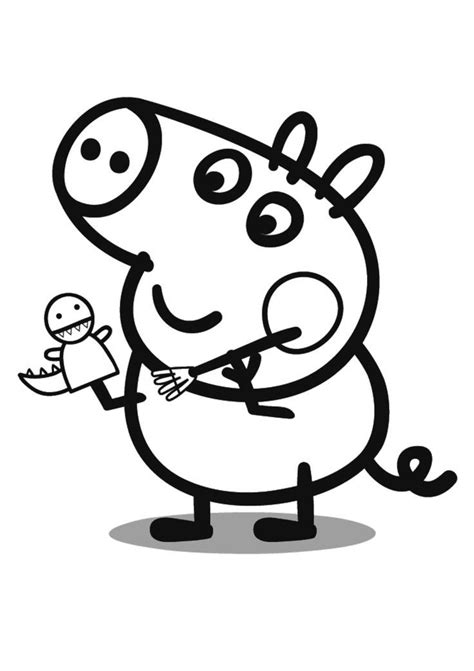 Mud is everywhere… but this set of coloring sheets for children is ruled by the. Easy for Toddlers Peppa Pig Coloring Pages George with a ...