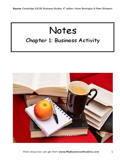 Business studies notes for igcse. Cambridge igcse business studies notes pdf