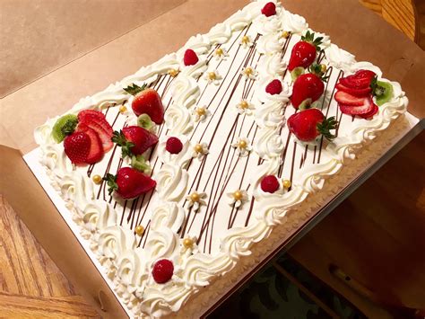 Strawberry Sheet Cake Decoration