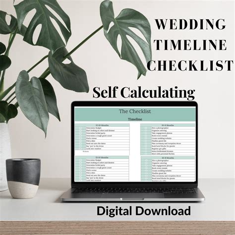 The Ultimate Wedding Checklist Etsy Uk