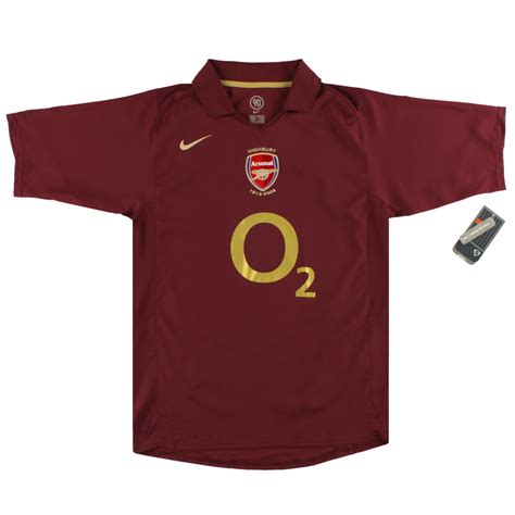 2005 06 Arsenal Nike Commemorative Highbury Home Shirt Wtags M 195578