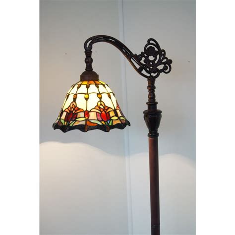 A victorian downward floor lamp, will make a design statement by itself. tiffany bridge arm floor lamp | Victorial Style Bridge-arm ...