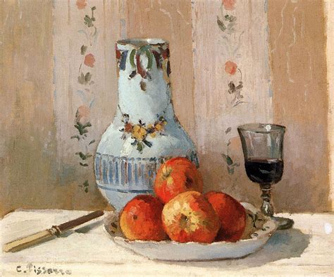 Camille Pissarro Still Life With Apples And Pitcher Still Life With Apples Painting