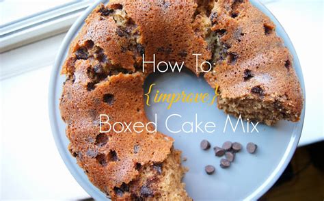 Add a box of instant pudding: How To: Improve Boxed Cake Mix | Eat.Drink.Frolic.