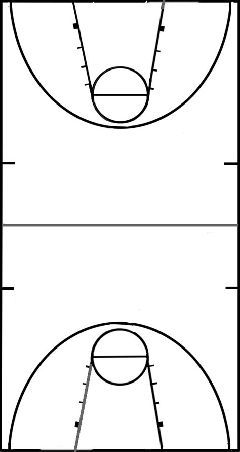 Printable Basketball Full Court Diagram