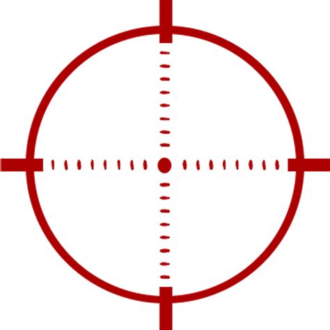 Reticle Telescopic Sight Clip Art Crosshairs Cliparts Png Download