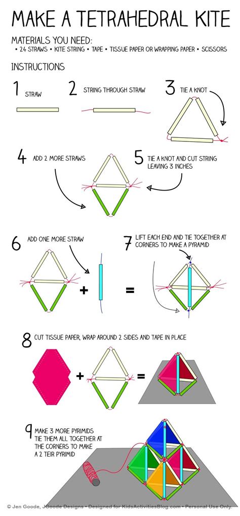 Make A Pyramid Kite Kites Craft Kite Kite Making