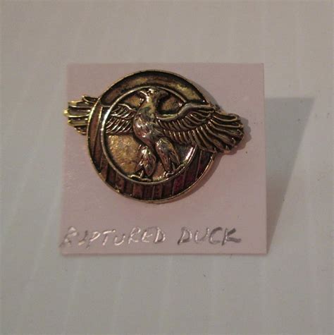 1 Ruptured Duck Wwii Honorable Service Lapel Pin