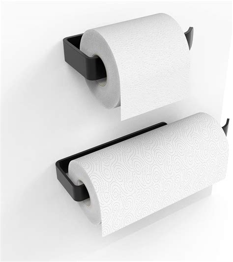 Buy Pcs Black Paper Towel Holder Under Cabinet Wall Mount Paper Towel