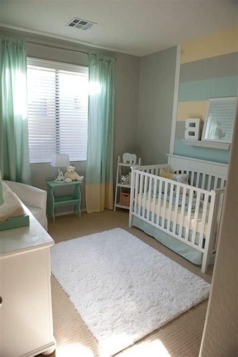 Analysieren sie die fläche, über welche sie verfügen, damit sie die. türkis und graue farbe für ein kleines babyzimmer - 45 ...