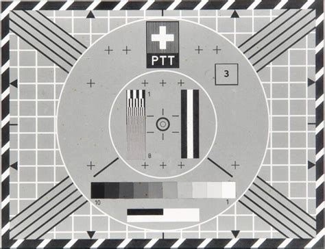 Television Test Card Distant Memory Of The Nightly Broadcast Shutdown