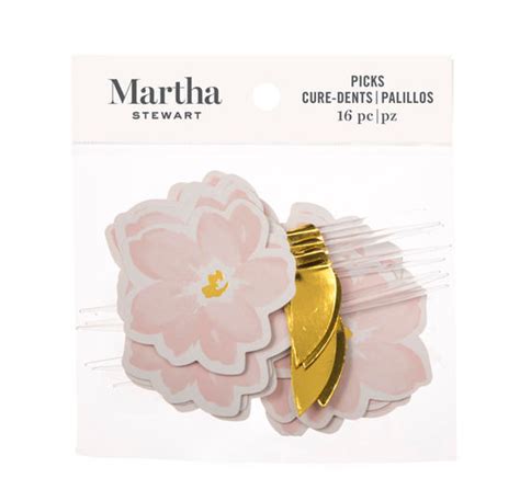 Martha Stewart Mint And Blush Flower Picks Flower Picks Martha Blush