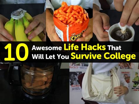 10 Awesome Life Hacks That Will Let You Survive College