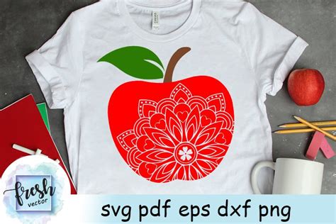Download Apple Mandala SVG Apple Svg Teacher svg School Svg (761524 ...