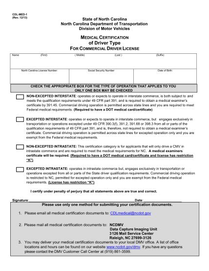 98 Nj Cdl Medical Examiners Certificate Form Page 3 Free To Edit