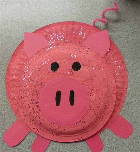Pig The Pug Paper Plate Craft