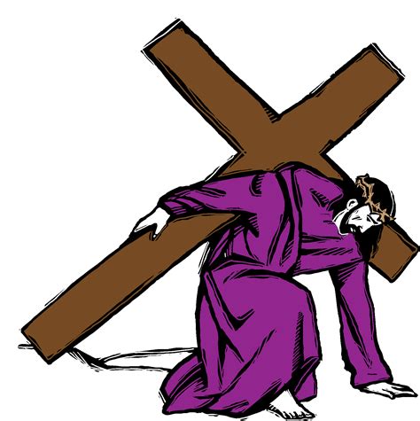 Jesus Carrying His Cross Clipart Etc Images And Photos Finder