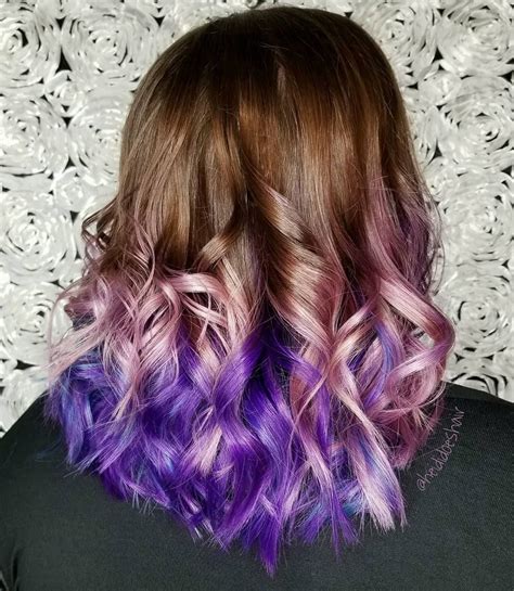 Subtle purple chocolate mauve hair. dark brown purple hair | Brown hair with highlights ...
