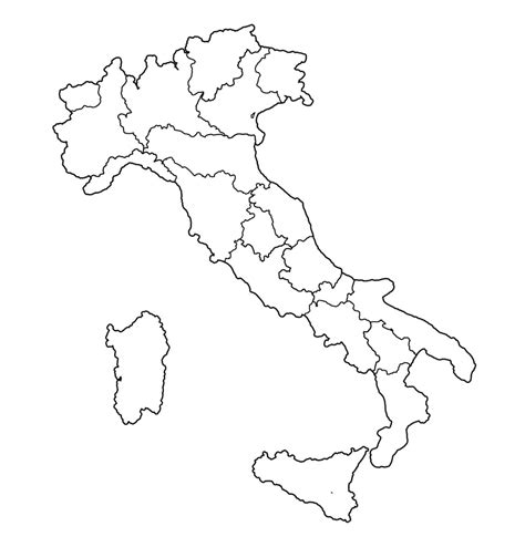 Mappa Italia Regioni Da Colorare Images And Photos Finder