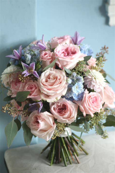 Wedding Bouquet In Pastel Shades With Ohara Roses Sweet