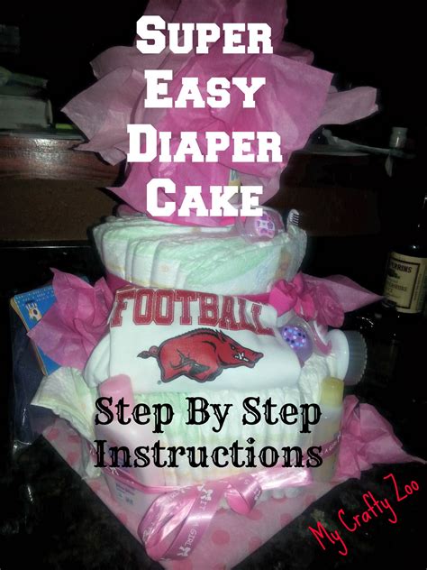 Chill the cake for 30 minutes, so that the crumb coat sets, before applying the final coat of. Super Simple Diaper Cake with Step By Step Instructions | My Crafty Zoo