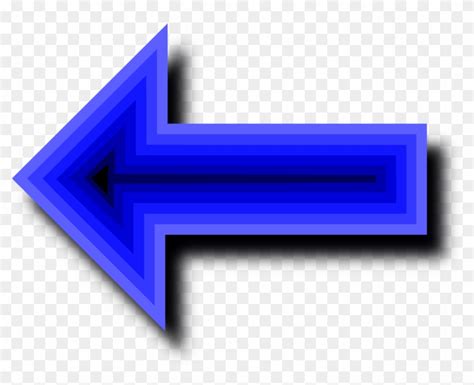 Illustration Of A Blue Arrow Animated Arrow Pointing Left Free