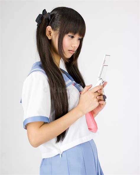 fille de l adolescence mignonne japonaise d école image stock image du japonais fond 26262811