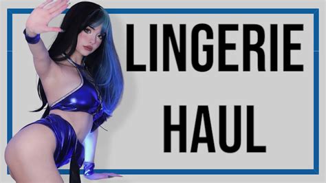 hot lingerie and cosplay try on haul lauren burch youtube