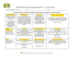 blank lesson plan template infants sample weekly lesson plan