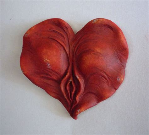 Reserved For Janet Sacred Yoni Heart Sculpture Sacred Feminine Art