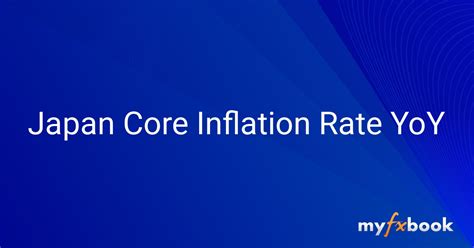 Japan Core Inflation Rate Yoy