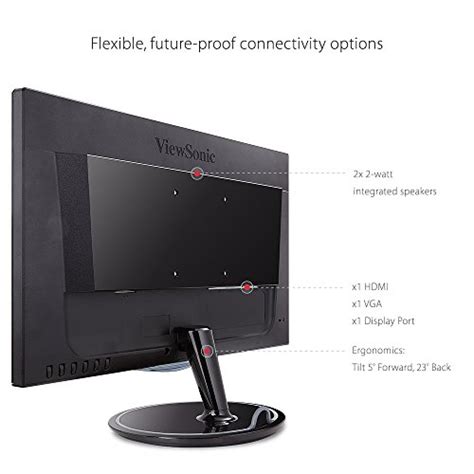 Viewsonic Vx2457 Mhd 24 Inch 75hz 2ms 1080p Gaming Monitor With