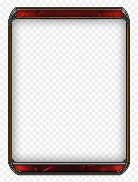 Trading Card Template Png ~ Card Template Profile Vector Transparent