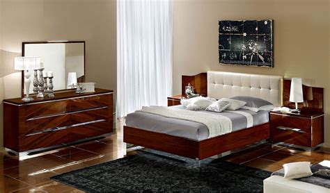 Italian Modern Contemporary Queen Size Bed Matrix Bedroom Set By