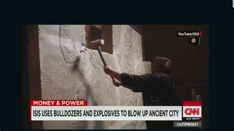 Isis Militants Destroy Antiquities With Sledgehammer Cnn Video