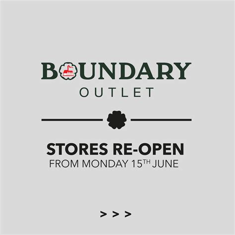 Boundary Outlet 6 Days To Go Boundary Outlet And
