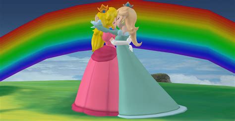 Peach X Rosalina ~ Rainbow Kiss Aca1 By Mrsprincesspeach On Deviantart