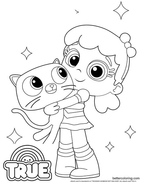 Free True And The Rainbow Kingdom Coloring Pages True And Bartleby Line